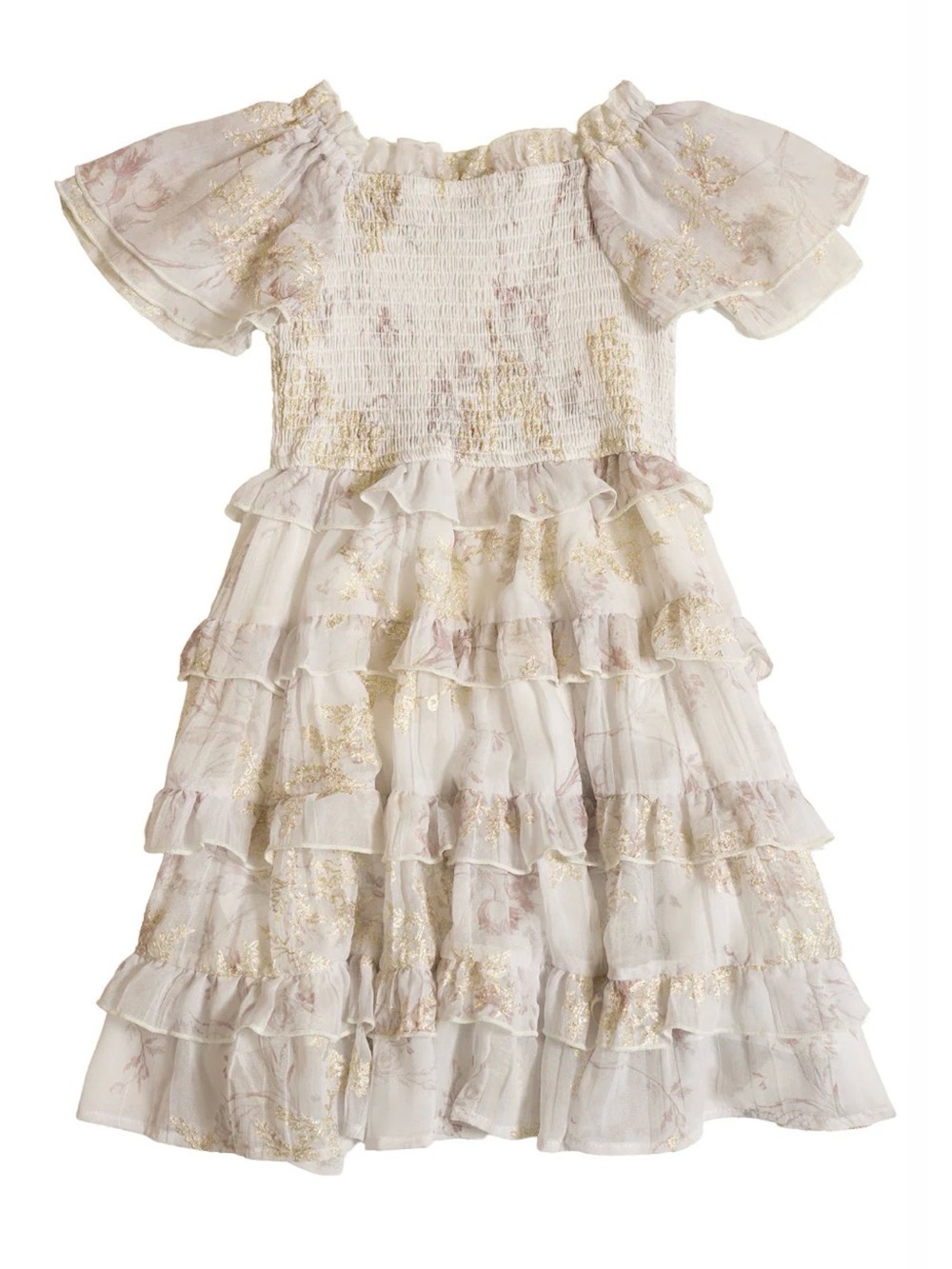 Mommy & Me Winnie Dresses in Bright White Wispy Wildflower - MATCHING DRESSES - Picture 13 of 13
